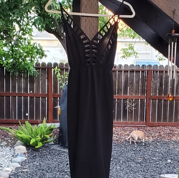 EUC - Windsor | Black Maxi Dress Size S - Picture 3 of 11